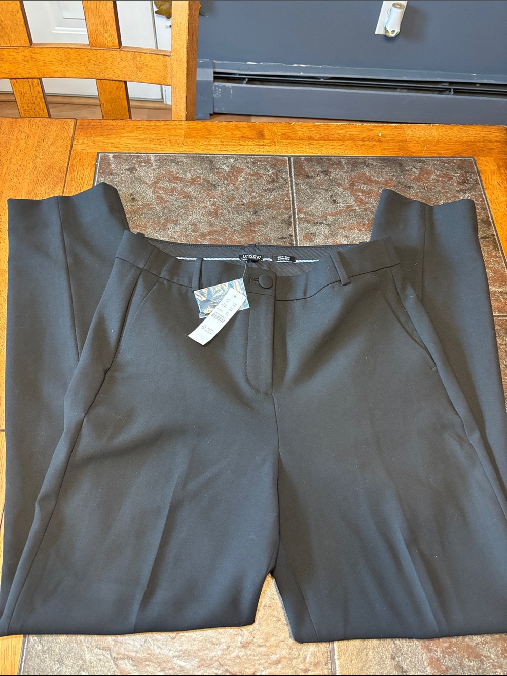 J. Crew Black Women's Tailored Ponte Trousers. High Rise Cameron